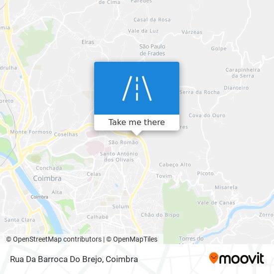 Rua Da Barroca Do Brejo map