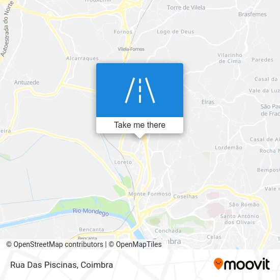 Rua Das Piscinas map