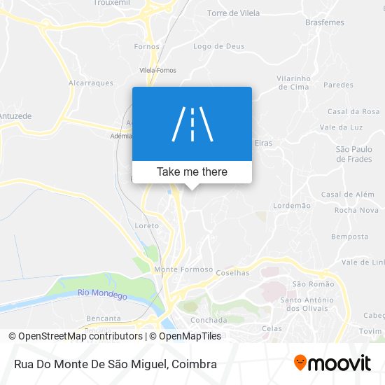 Rua Do Monte De São Miguel map