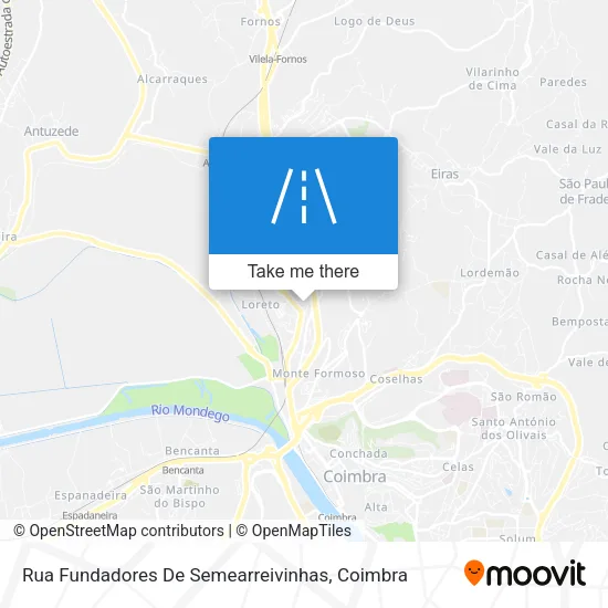 Rua Fundadores De Semearreivinhas map