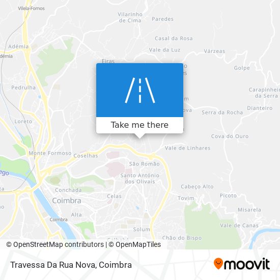 Travessa Da Rua Nova mapa