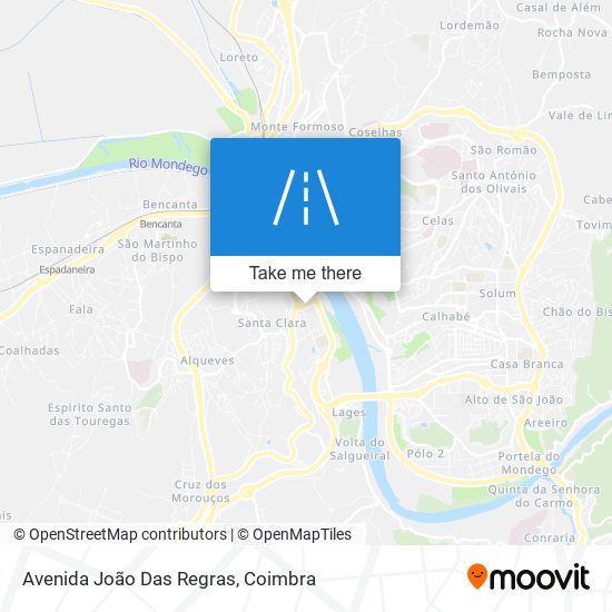 Avenida João Das Regras map