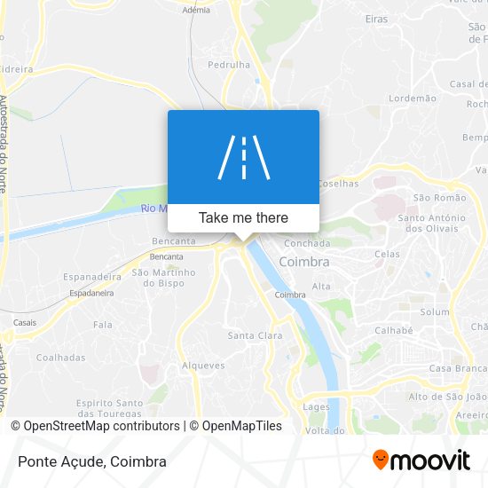 Ponte Açude mapa