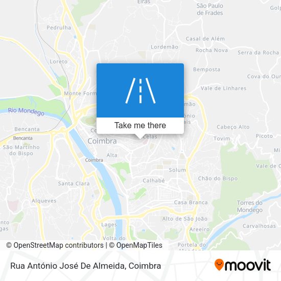 Rua António José De Almeida map