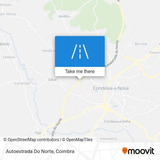 Autoestrada Do Norte map