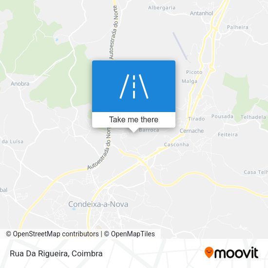 Rua Da Rigueira mapa