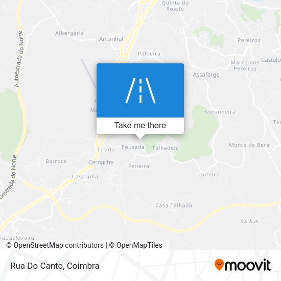 Rua Do Canto map