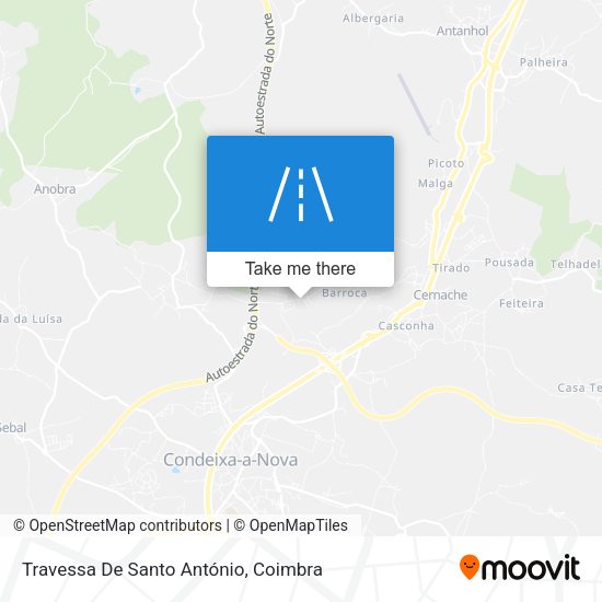 Travessa De Santo António mapa