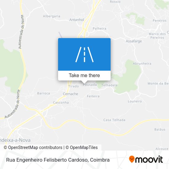 Rua Engenheiro Felisberto Cardoso map