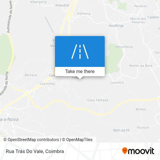 Rua Trás Do Vale map