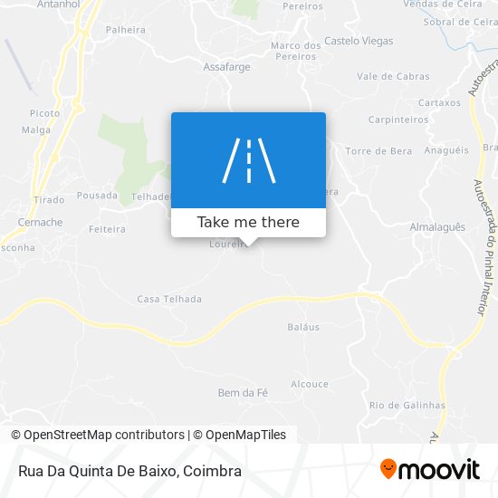 Rua Da Quinta De Baixo map