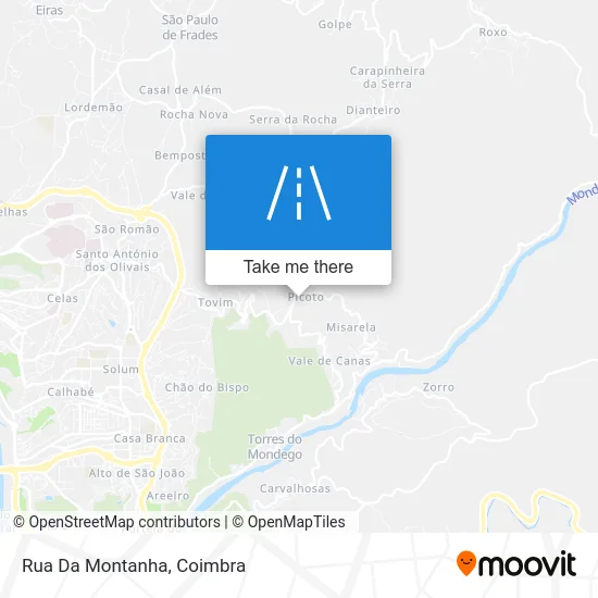 Rua Da Montanha map