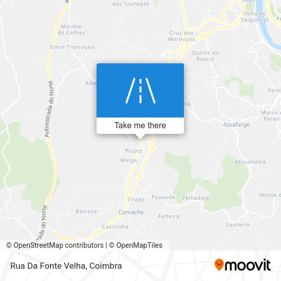 Rua Da Fonte Velha mapa
