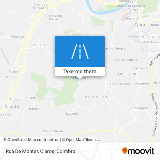 Rua De Montes Claros mapa