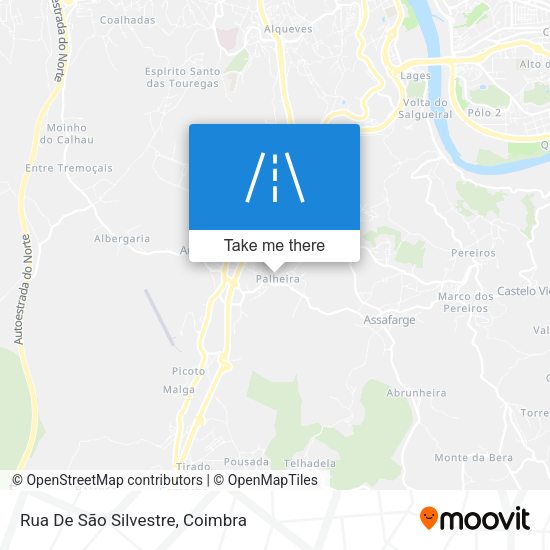 Rua De São Silvestre mapa