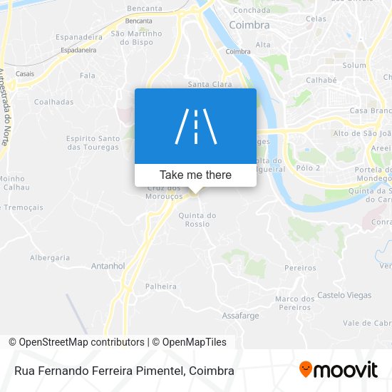 Rua Fernando Ferreira Pimentel mapa