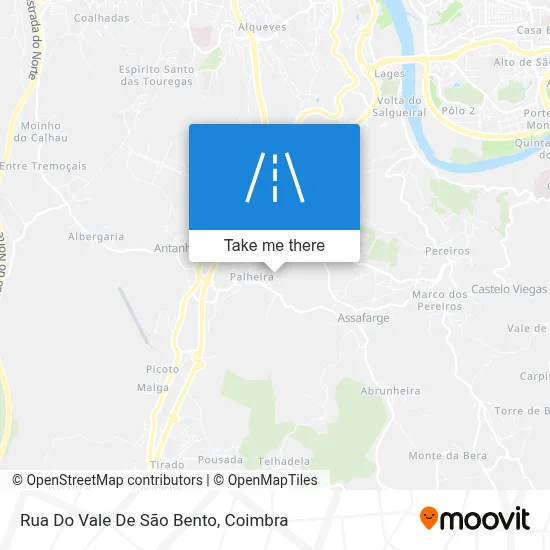 Rua Do Vale De São Bento map