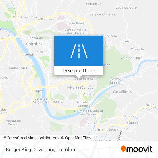 Burger King Drive Thru map