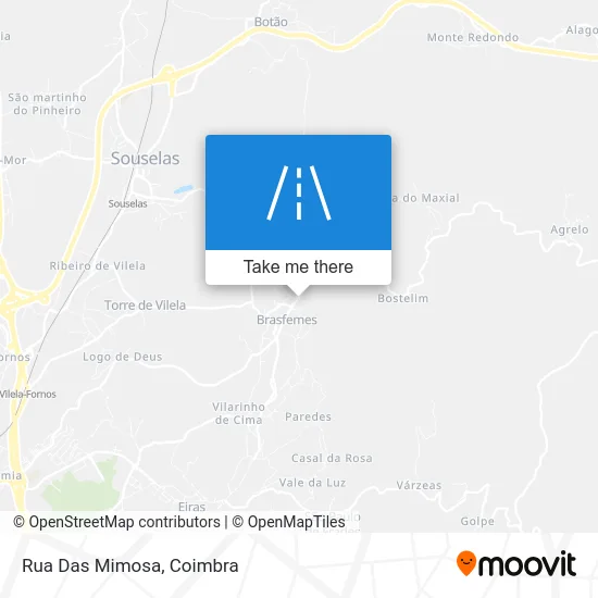 Rua Das Mimosa map