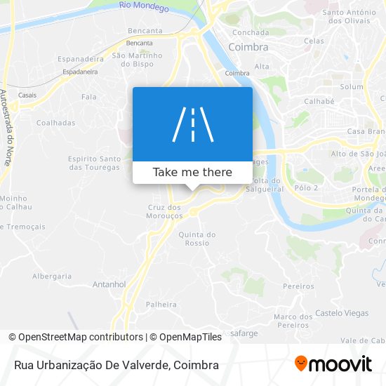 Rua Urbanização De Valverde mapa