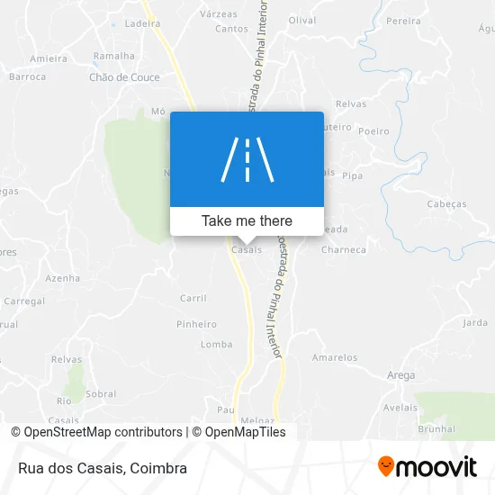 Rua dos Casais map