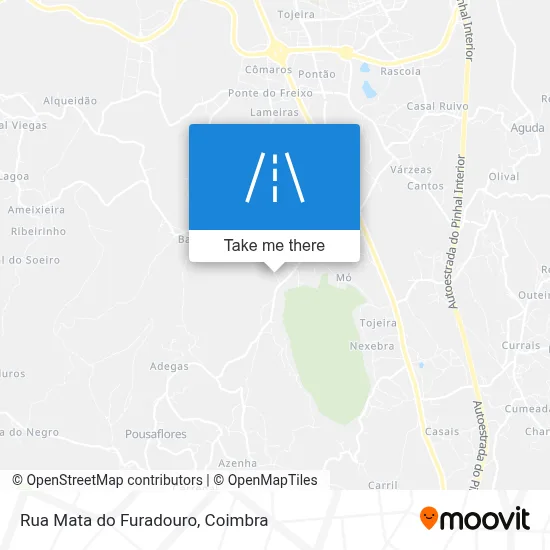 Rua Mata do Furadouro map
