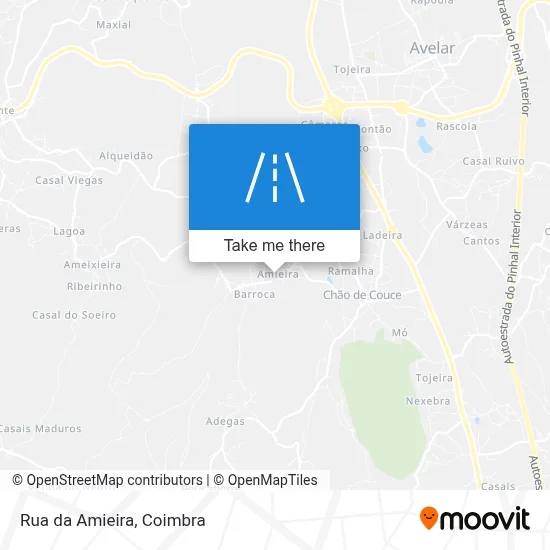 Rua da Amieira map