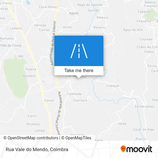 Rua Vale do Mendo map