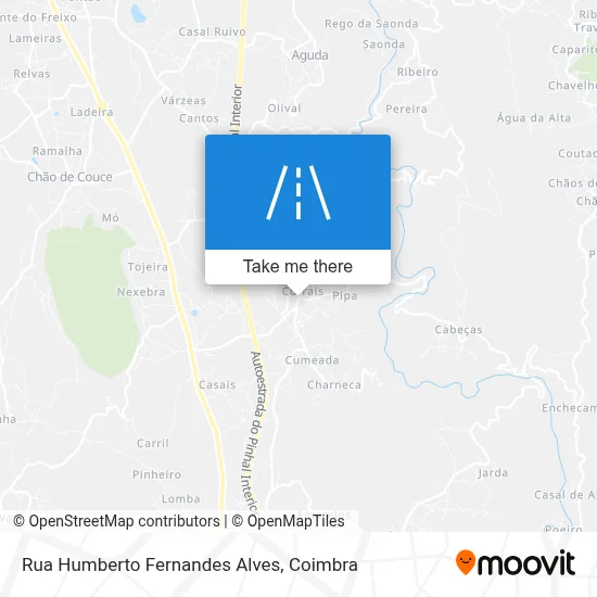Rua Humberto Fernandes Alves map