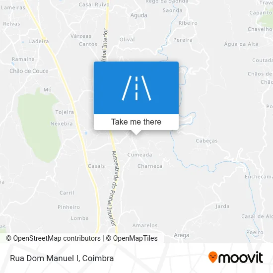 Rua Dom Manuel I map
