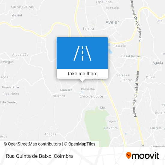 Rua Quinta de Baixo map
