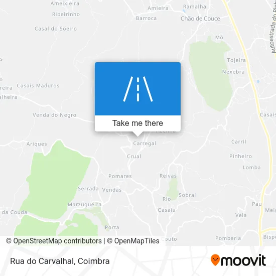 Rua do Carvalhal map