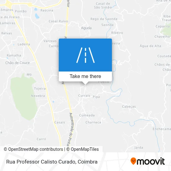 Rua Professor Calisto Curado map