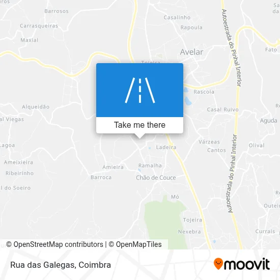 Rua das Galegas map