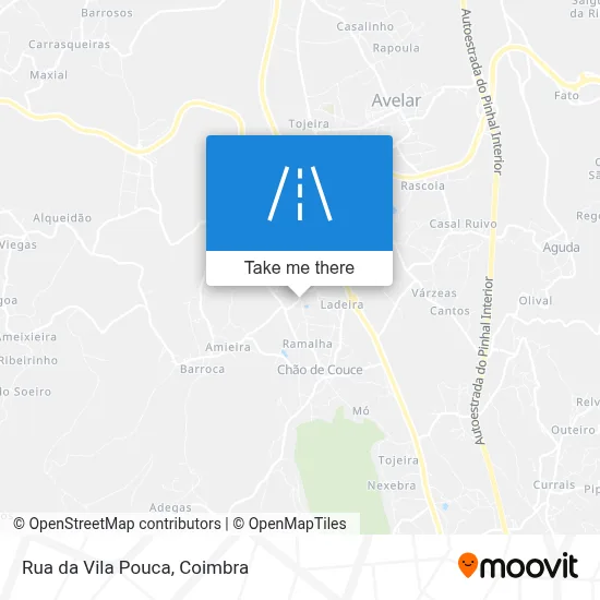 Rua da Vila Pouca map