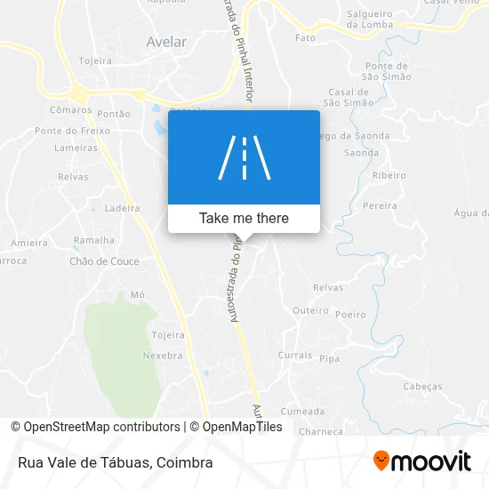 Rua Vale de Tábuas map