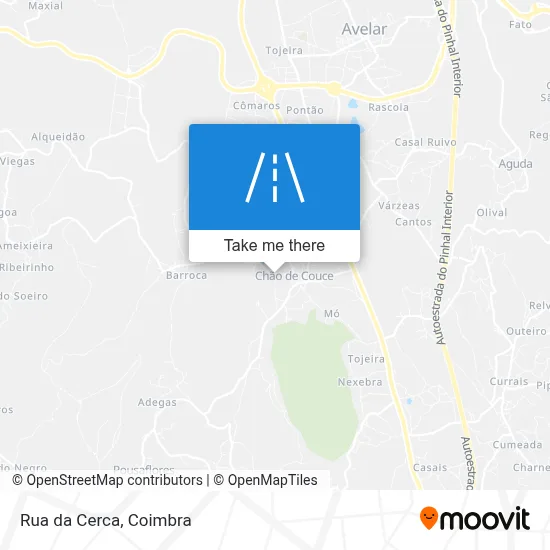 Rua da Cerca map