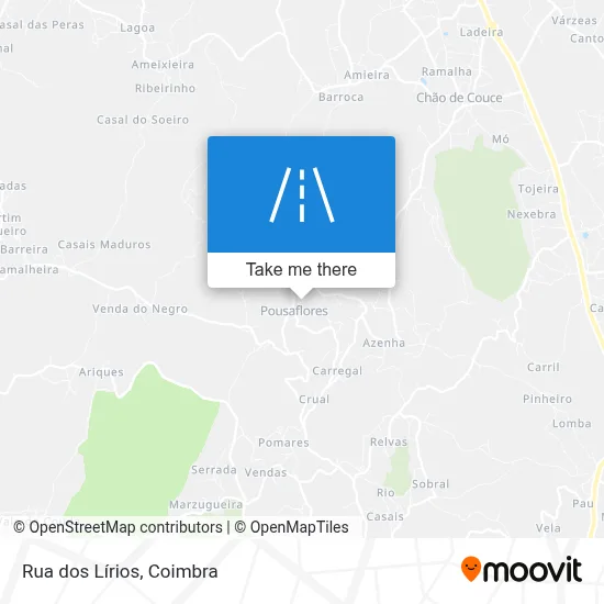 Rua dos Lírios map