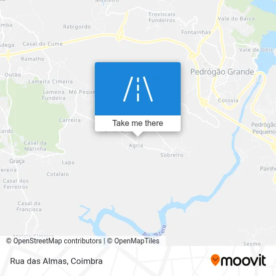 Rua das Almas map