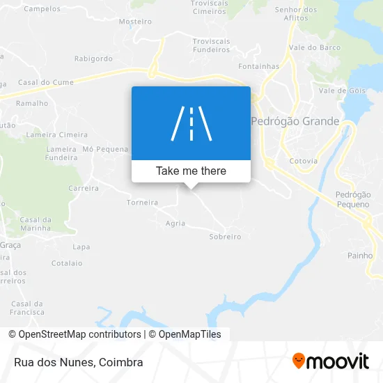 Rua dos Nunes map