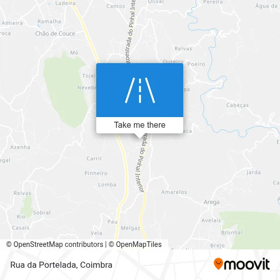 Rua da Portelada map