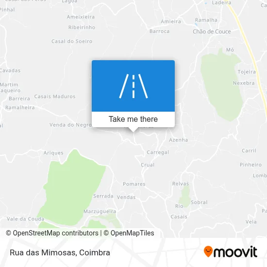 Rua das Mimosas map