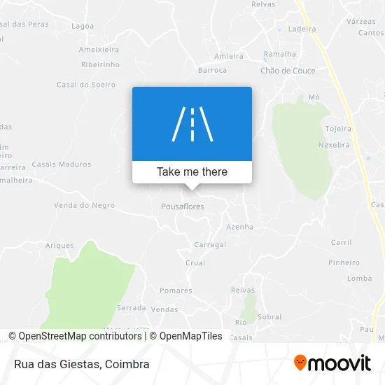 Rua das Giestas map