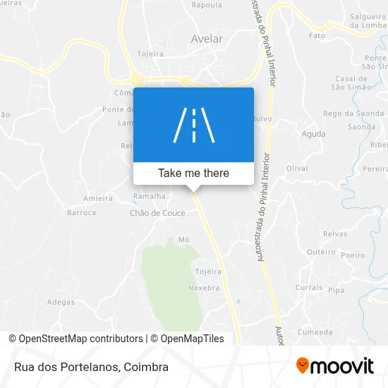 Rua dos Portelanos map