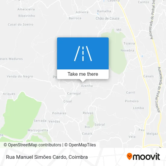 Rua Manuel Simões Cardo map