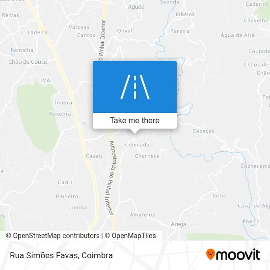 Rua Simões Favas map