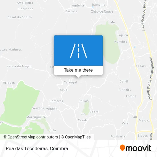 Rua das Tecedeiras map