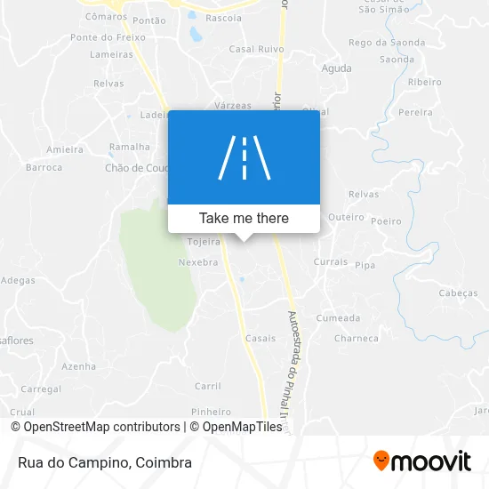 Rua do Campino map