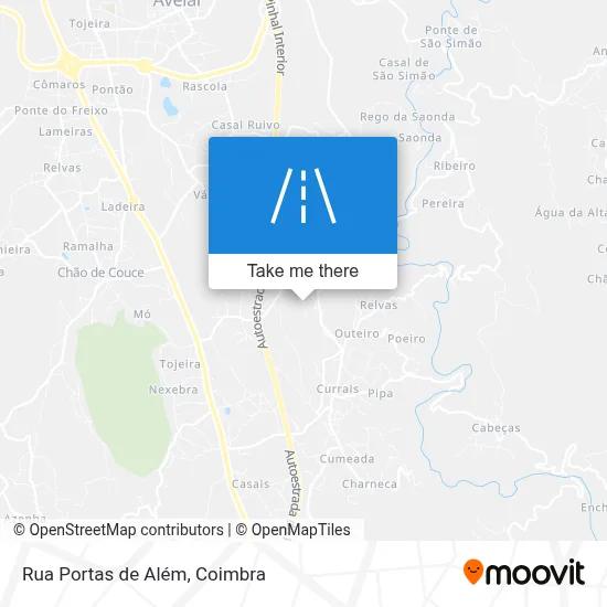 Rua Portas de Além map