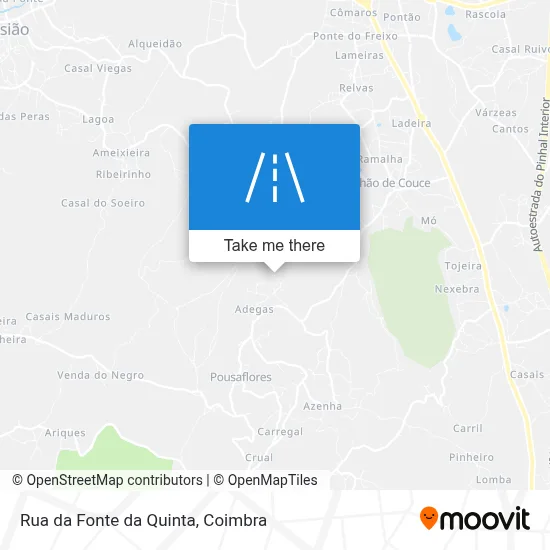 Rua da Fonte da Quinta map